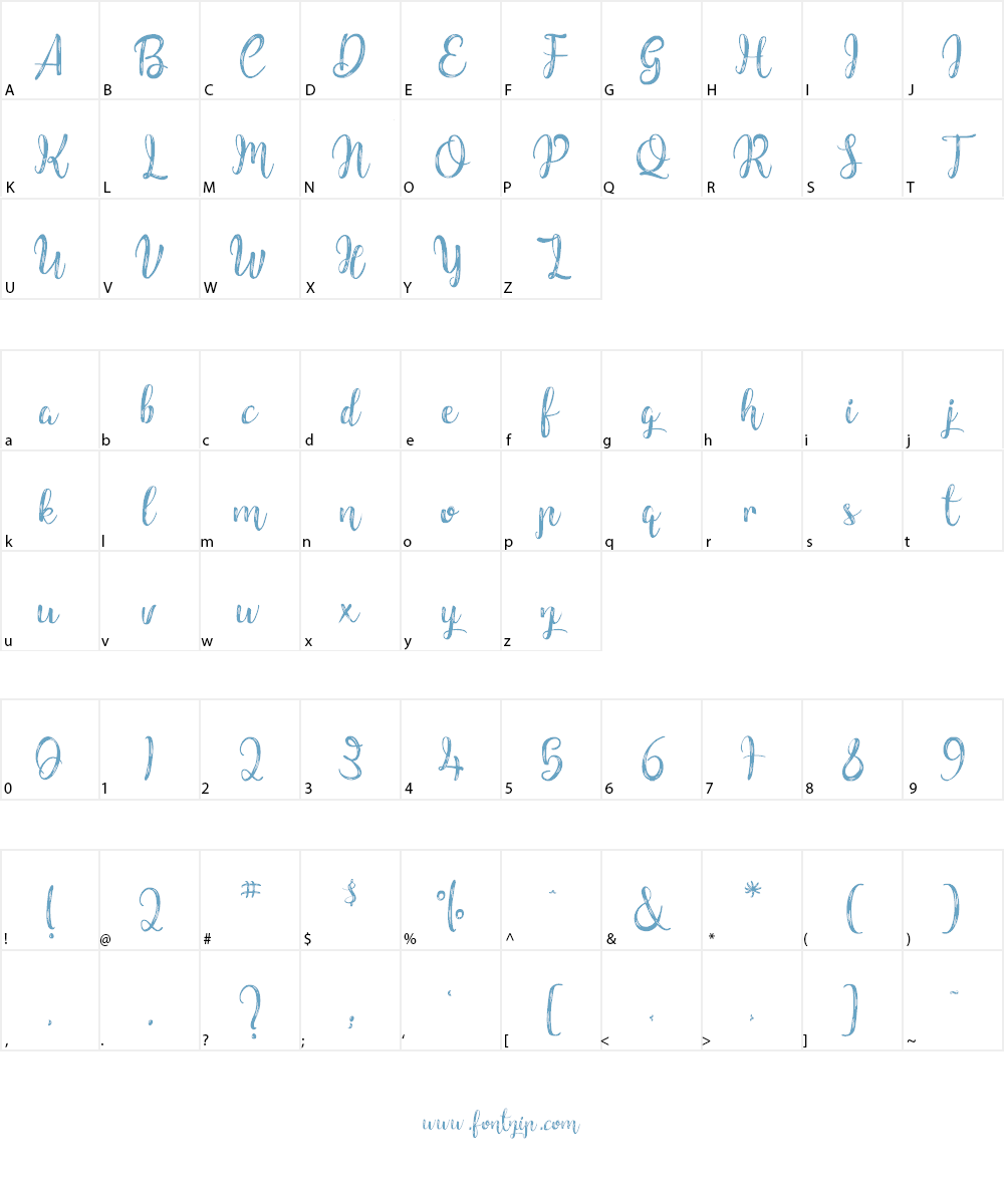 Children of the Starlight Font Character